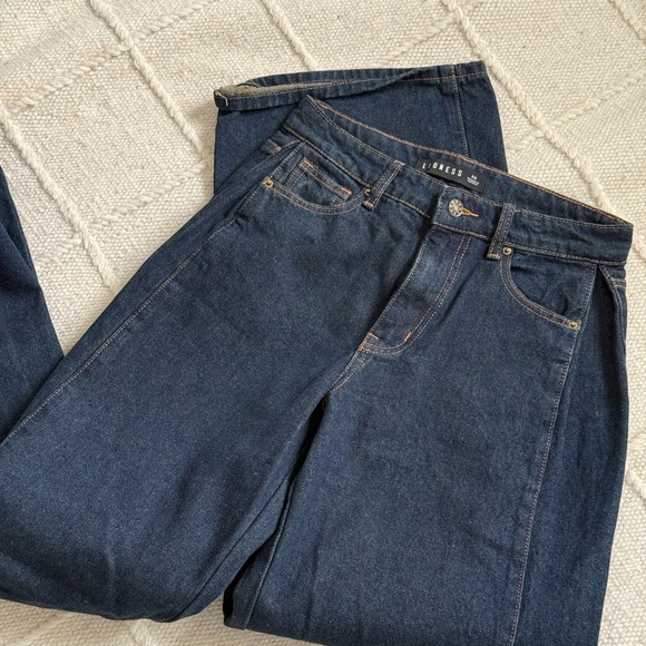 Lioness Dark Wash Wide Leg Jeans - Picture 3 of 4